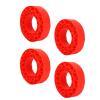 Fabater Silicone Tire Inserts, Easy Install Soft Silicone Tire Foam Set with Vibrant Color Enhanced Grip for SCX10 III 1.9 Inch Off Road Tires (Red) view 4