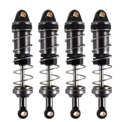Rc Shock Absorber Models For MN128 MN86 G500 9IMOD 1/12 4PCS 74mm Aluminum Hydraulic Shock Absorber Remote Control Car Accessories Upgrade Parts(Tatinium)
