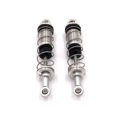 Rc Shock Absorber Models For SCY 16101 16102 16103 1/16 2piece Metal Oil-filled Shock Absorber Remote Control Car Suspension Upgrade Accessories(Silver)