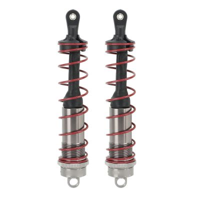 2Pcs RC Car Front Shock Absorber, Adjustable Height Aluminum Alloy Damper for ZD Racing 1/8 RC Car, CNC - Machined Spring Damper with Preload Adjustment for HSP DHK HPI LRP
