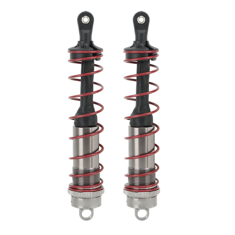 2Pcs RC Car Front Shock Absorber, Adjustable Height Aluminum Alloy Damper for ZD Racing 1/8 RC Car, CNC - Machined Spring Damper with Preload Adjustment for HSP DHK HPI LRP