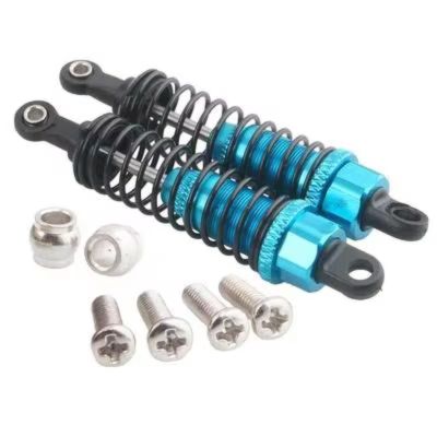 Rc Shock Absorber Models For Himoto E18XBL 1/18 2 Pieces Lot Spino M602 Mastadon 23602 Remote Control Off Road Vehicle Aluminum Shock Absorber Alloy Parts(Sky Blue)