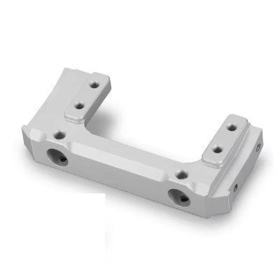 Rc Toys Repair Parts For Axial For SCX10 90047 For Wrangler 90046 For Cherokee 1/10 Metal Front Bumper Mount Relocation Upgrade Parts Crawlers(Silver)