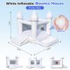 9FT 100% PVC White Bounce House, Suitable for Kids 3-6 Inflatable Castle. The Perfect Toy for Active Children. Suitable for Indoor and Outdoor Play, Party Decoration (Includes Blower) view 2