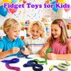WEEJOYGAM 12 Pcs 3D Printed Snake Toy Set, 12 Inch 3D Printed Animals Figurines, 3-D Printer Cool Print Stuff Desk Pets Office Decor Party Favors, Autism Stress Relief Fidget Toys for Kids Adults Gift view 2