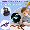 WEEJOYGAM 12 Pcs 3D Printed Snake Toy Set, 12 Inch 3D Printed Animals Figurines, 3-D Printer Cool Print Stuff Desk Pets Office Decor Party Favors, Autism Stress Relief Fidget Toys for Kids Adults Gift view 4