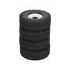 4 Pcs 1/10 RC Car Tire, RC Crawler Wheel Hub Tire, Wear Resistant Soft Rubber Tires with Deep Tread for AXIAL SCX10 90046, High Grip Off - Road Crawler Wheels (White) view 4