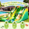 17FT Oxford Inflatable Water Slide Built in Swimming Pool Slide Climbing and Water Spray Device Wet and Dry Dual-Use Family Version Water Park Pool Party Summer Carnival Supplies Easy Setup & Storage view 3