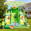 17FT Oxford Inflatable Water Slide Built in Swimming Pool Slide Climbing and Water Spray Device Wet and Dry Dual-Use Family Version Water Park Pool Party Summer Carnival Supplies Easy Setup & Storage view 4