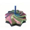 3D Printed Expanded Sensory Fidget Star,Stress-Relief Spinning Tower Toy with Handles,Sensory Toys for Adults & Teens,Honeycomb Whirling Spiral Design for ADHD & Stress Relief (Red Green Blue, 3.54in) view 1