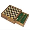 12-Inch Magnetic Travel Chess Set with Drawer Storage Matte Finish Genuine Ebony Wood, Extra Queens view 1