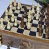12-Inch Magnetic Travel Chess Set with Drawer Storage Matte Finish Genuine Ebony Wood, Extra Queens view 2
