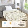 100% cotton batiste, air conditioning blanket soft and skin-friendly, reversible design for two season use, 150 g/m, 60 x 90 inches view 4