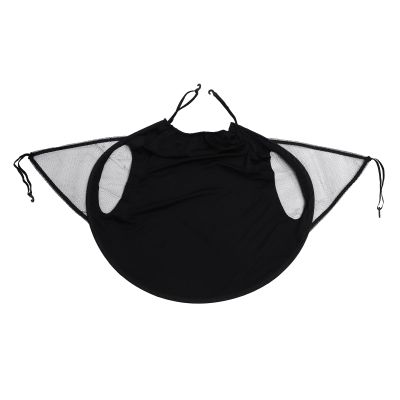 Abaodam Stroller Sunshade Full-Cover UV Protection Canopy Windproof Black Extension for Strollers Pram Rain and Sun Shield