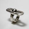 CLAUDHAUS Calm Ring Sterling Silver Anxiety Relief Ring with Sliding Massage Ball, Stress Relief Fidget Alternative, Unisex (5) view 1
