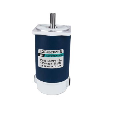 300W High Speed Motor 12V 24V 5D300GN Speed Regulating Motor Adjustable Speed CW CCW Large Motor 1800rpm/3000rpm(3000rpm,24Vmotor and Bracket)