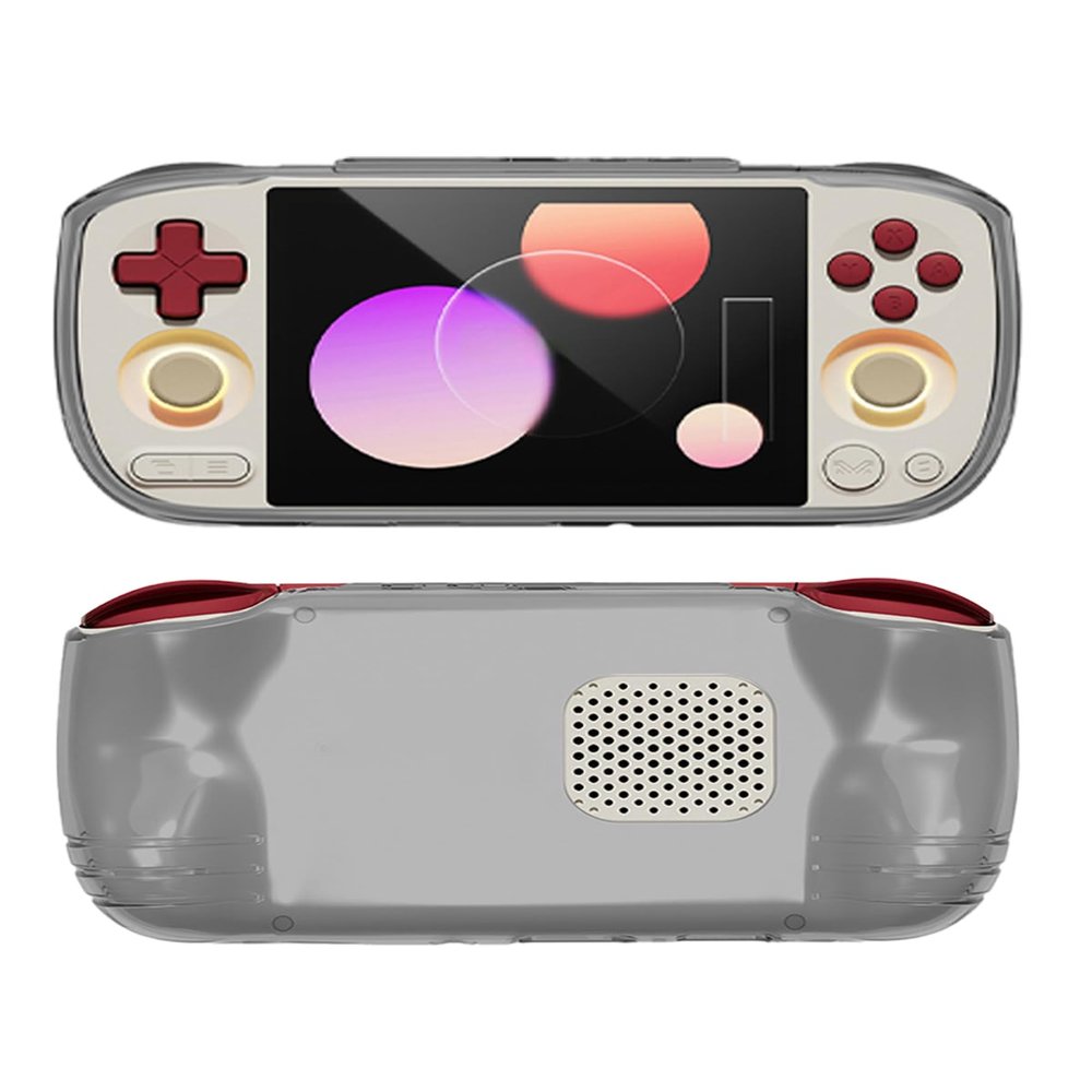 Compatible with AYANEO Pocket AIR Mini Handheld Game Console,UYRUREL Soft TPU Material, Shock-Absorbing and Anti Drop Protection Soft Shell,Clear Black