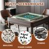 31.5" x 31.5" Mahjong Mat for Table with Carrying Bag Peacock Mandala Teal Blue Gold Ornamental Feathers Non-Slip Noise-Reducing Game Mat Mahjong Accessories for Poker Dominoes Board Games view 3