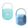 2pcs Storage Box Portable Pacifier Holder Case Dustproof Protective Plastic Pacifier Shield Container for Travel and Nursery Use Color Style view 1