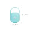 2pcs Storage Box Portable Pacifier Holder Case Dustproof Protective Plastic Pacifier Shield Container for Travel and Nursery Use Color Style view 2