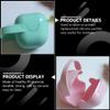 2pcs Storage Box Portable Pacifier Holder Case Dustproof Protective Plastic Pacifier Shield Container for Travel and Nursery Use Color Style view 3
