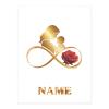 Custom Name Mother and Child Infinity Rose Sticker - Personalized Eternal Love Decal for Mom - Waterproof Gold Vinyl for Laptop, Car, Water Bottle - Meaningful Mother's Day Gift view 1