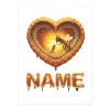 Custom Name Sticker Queen Bee Honeycomb Heart - Personalized 3D Waterproof Vinyl Decal for Laptop, Water Bottle, Luggage - Unique Gift for Bee Lovers view 1