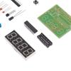Adfaga Digital Clock Kits 4 Digit Electronic Soldering Project with Second Revision Alarm Memory Function DIY Electronics Learning Kit for Students Schools ABS Material 3 6V Power view 4