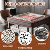 31.5" x 31.5" Mahjong Mat for Table with Carrying Bag Tigers Hearts Folk Art Symmetrical Vase Flowers Sun Non-Slip Noise-Reducing Game Mat Mahjong Accessories for Poker Dominoes Mother's Day view 3