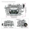 Carburador Carburettor Carb Rep. Replace For 1403 Performer 500CFM Marine Square Bore Manual Choke Carburetor view 3