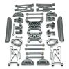 Metal Front Rear Swing Arm Steering Cup Hub Carrier Link Rod Shock Tower Kit, Aluminum Upgrade Parts Compatible with for MJX 1/10 10208 for LM V1 RC Crawler Accessories (Titanium) view 1