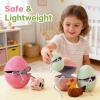 2026 Felt Surprise Easter Eggs. Handmade Felted Easter Eggs with Hidden Animal Surprises Inside. Can be Used as Easter Basket Decorations or as Surprise Gifts for Home, Holidays(7pcs) view 4
