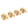 Front Rear Portal Housing Set, RC Axle Housing Set for FCX24 1/24 Crawler, High Polish Aluminium Alloy Brass High Accuracy Axle Housing with Mounting Accessories (Gold) view 3