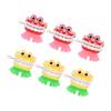 ERINGOGO 6pcs Halloween Wind-up Teeth with Eyes, Red and Yellow Clockwork Walking for Party Favors and Festival Playthings view 1