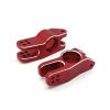 Metal Back Cup Rear Hub Carrier, 6061 Aluminum Anodized Modification Upgrade Parts Compatible with for FSR 1/8 for Atom Leopard Thunder RC Crawler Accessories (Red) view 1