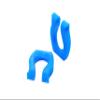 Slip Grip for String launchers (Set of 2) - Make it Easier to Launch Your beys on String and the rip Cord launchers with This Custom Grip (Blue) view 1