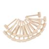 Phefop 100pcs Mini Wooden Hammers, Small Wooden Mallet for Kids with Glossy Surfaces, Strong and Durable, for Chocolate Breakable Heart and Party Games view 4