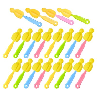 BESPORTBLE 20pcs Bottle Brush and Nipple Cleaner Sponge Set for Newborns and Soft Sponge Bottle Scrubber for Feeding Accessories