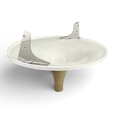Spiral Wishing Well Coin Funnel, Coin Collector, Coin Donation Funnel, White