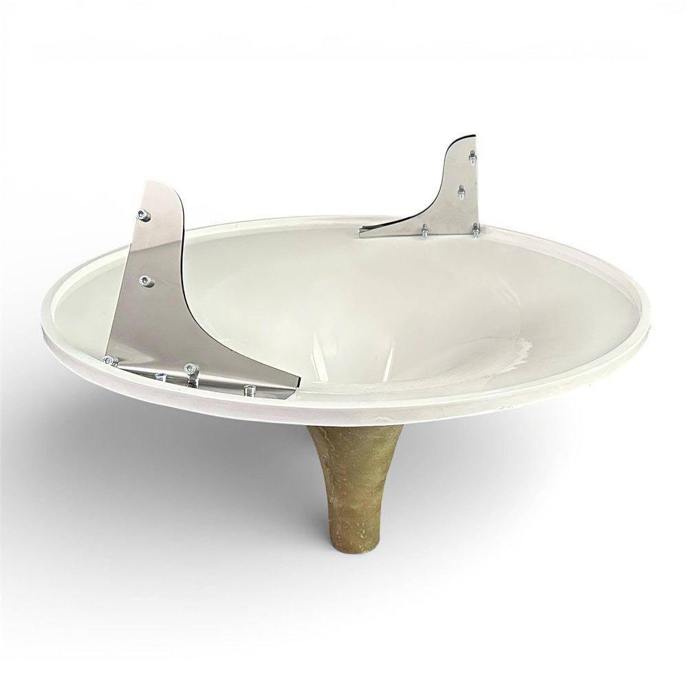 Spiral Wishing Well Coin Funnel, Coin Collector, Coin Donation Funnel, White