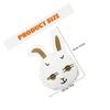 PRETYZOOM Bunny Piata Set with Stick and Eye Mask, Paper Birthday Party Pinata Prop, Easter Festival Celebration Game Supplies, view 2