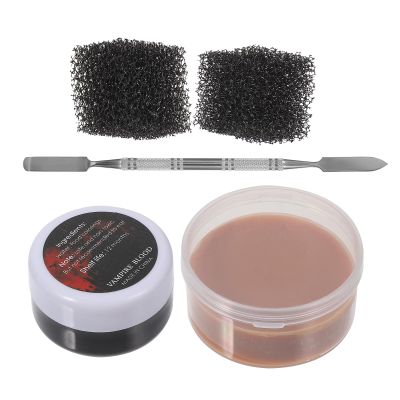 Fake Scab Blood Halloween Scar Wax Set for Special Effect Makeup