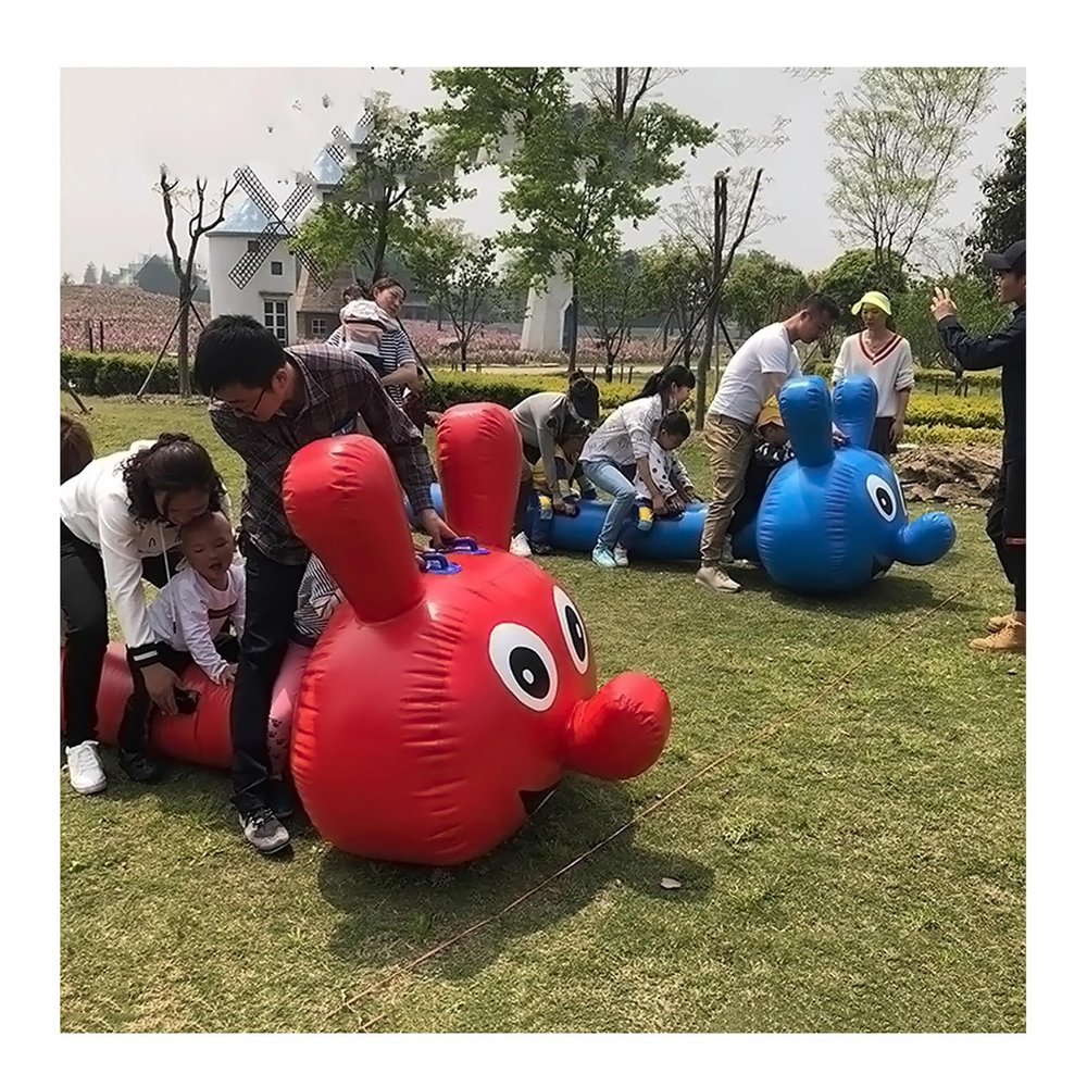 GMSDHCY 2pcs Field Day Teamwork Games, Teenager Adult Outdoor Activities Group Game Inflatable Dragon Boat, Easy to Carry Multiplayer Game Props(5 Seats/L-3.5M)