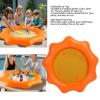 OVAQUIXI Inflatable Cup Table, Sturdy PVC Floating Drink Tray with Sunflower Design for Pool Party, Kids Adults Outdoor Water Activities view 2