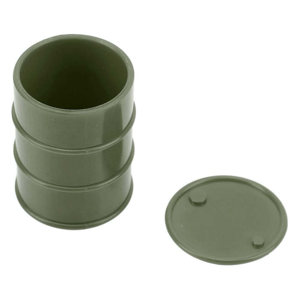 Simulated RC Fuel Can, Openable Design for Small Parts Storage, Mini Scale Model Accessory, Decorative Plastic Green for RC Enthusiasts, Hobbyists, 1/18 1/24 Scale Models