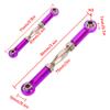 Drfeify Turnbuckle Rods, 6PCS Aluminum Alloy Adjustable Push Rods 15-70mm for 1/8 1/10 RC Car Axial SCX10 Wraith Suspension (Purple) view 3