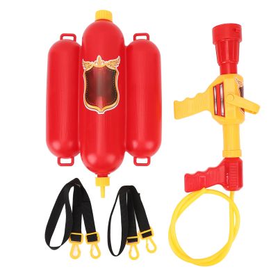 ICRPSTU Firefighter Water Backpack Multifunction Innovative Fun Simulation Fireman Water with Hose Sprayer for Outdoor Games