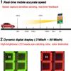 Auto Red/Green Overspeed Alert Your Speed Display Radar Traffic Sign - Integrated Solar Power, LED Traffic Sign for Urban/Rural Speed-Limited Roads(Yellow) view 4