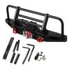 Rc Bumper Modification For Traxxas For Trx4 For Axial For Scx10 II 90046 1/10 Metal Front Bumper With Winch Remote Controller System RC Crawler view 1