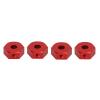 1/10 Scale RC Wheel Hex Hubs Nut, Lightweight Aluminum Alloy Design with Right Angle Wrench and Pins, 4pcs 14mm RC Hubs Set, for RC Hobbyists Off-Road Racing Rock Crawling Backyard view 3